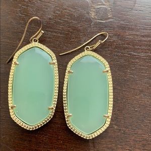 Large Seafoam/Mint Kendra Scott Earrings